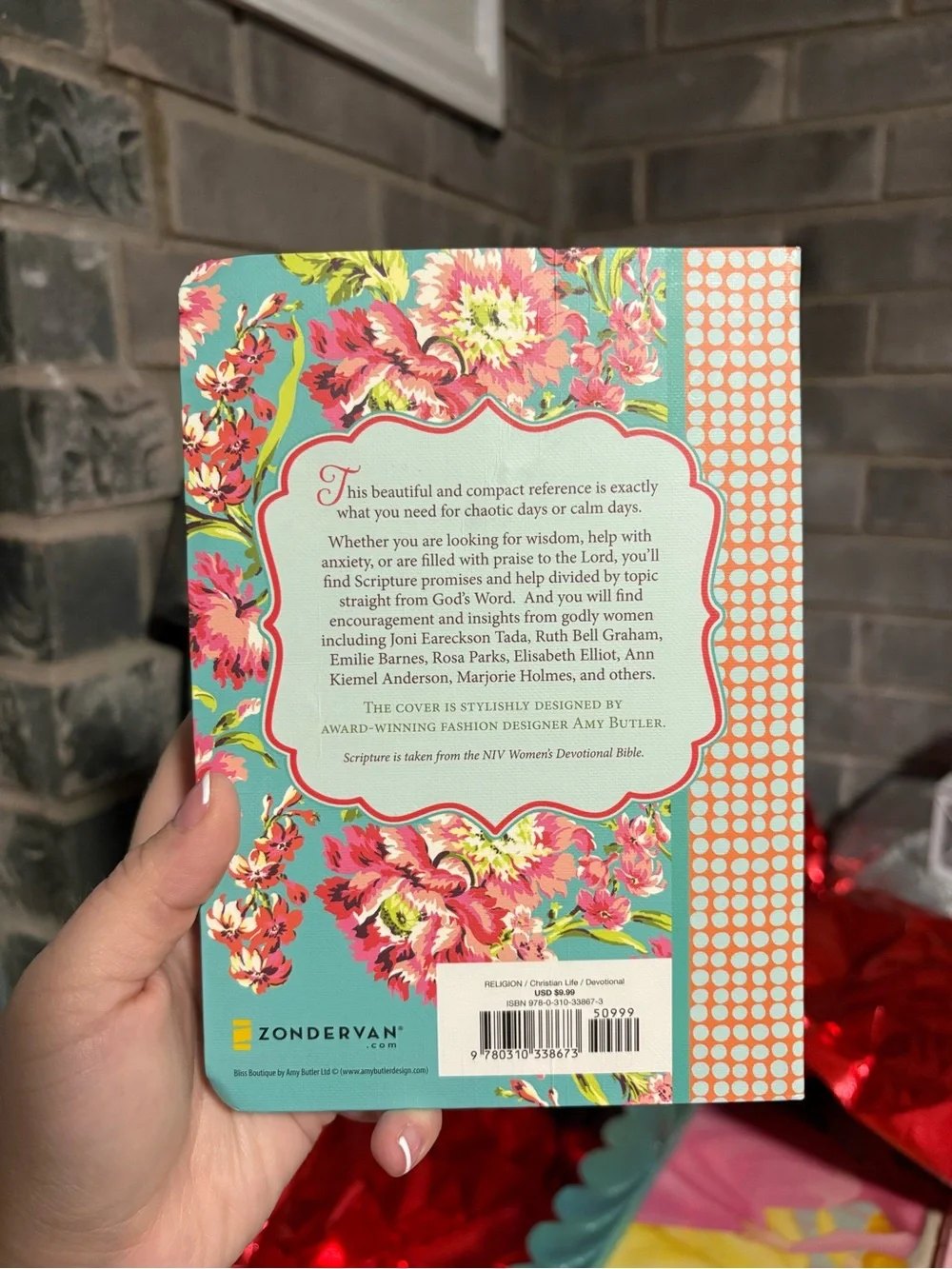 God's Words of Life for Women — Floral Turquoise & Coral Devotional Book